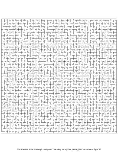 Insanely Hard Printable Maze Booklet 17 Logic Lovely